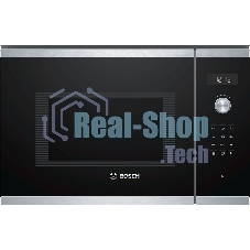 Встраиваемая микроволновая печь Bosch BEL554MS0 нержавеющая сталь/черный, 25 л, 900 Вт, переключатели - поворотный механизм/сенсор