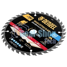 Пильный диск по дереву Denzel ф190 х 20 мм, 36 зубьев 733357