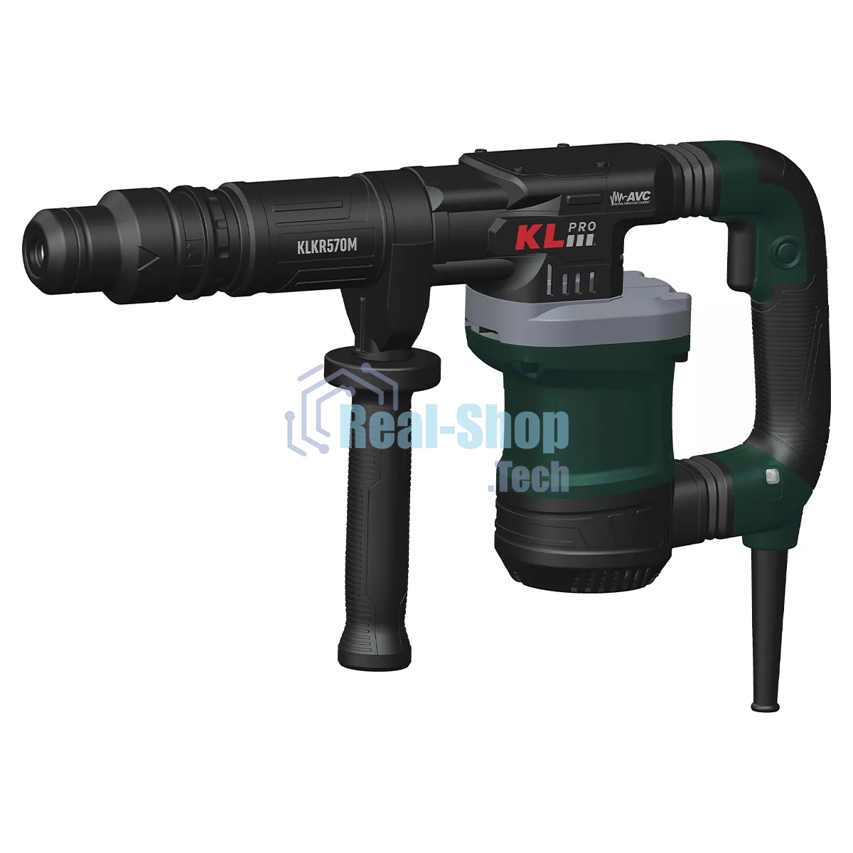 Отбойный молоток профессиональный KLPRO KLKR570M (сеть, 1200Вт, SDS Max, 14Дж,3100уд/мин)