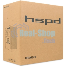 Компьютерный корпус без блока питания HSPD M320, Mesh Mini-tower, черный, slide TG, 0.45 SPCC, 2x140мм ARGb+1x120мм ARGb mATX, mITX 160/340/184мм 2x2.5