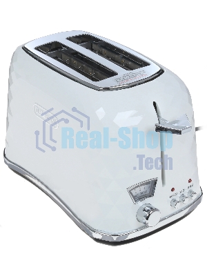 Тостер DeLonghi CTJ 2103 W белый, 900 Вт, 2 слота