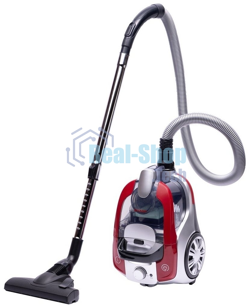 Пылесос Sharp ECNB16RR красный, 320/1600 Вт, уборка сухая, пылесборник контейнер 1 л