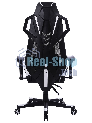 Кресло Cactus CS-CHR-090BLW черный, экокожа