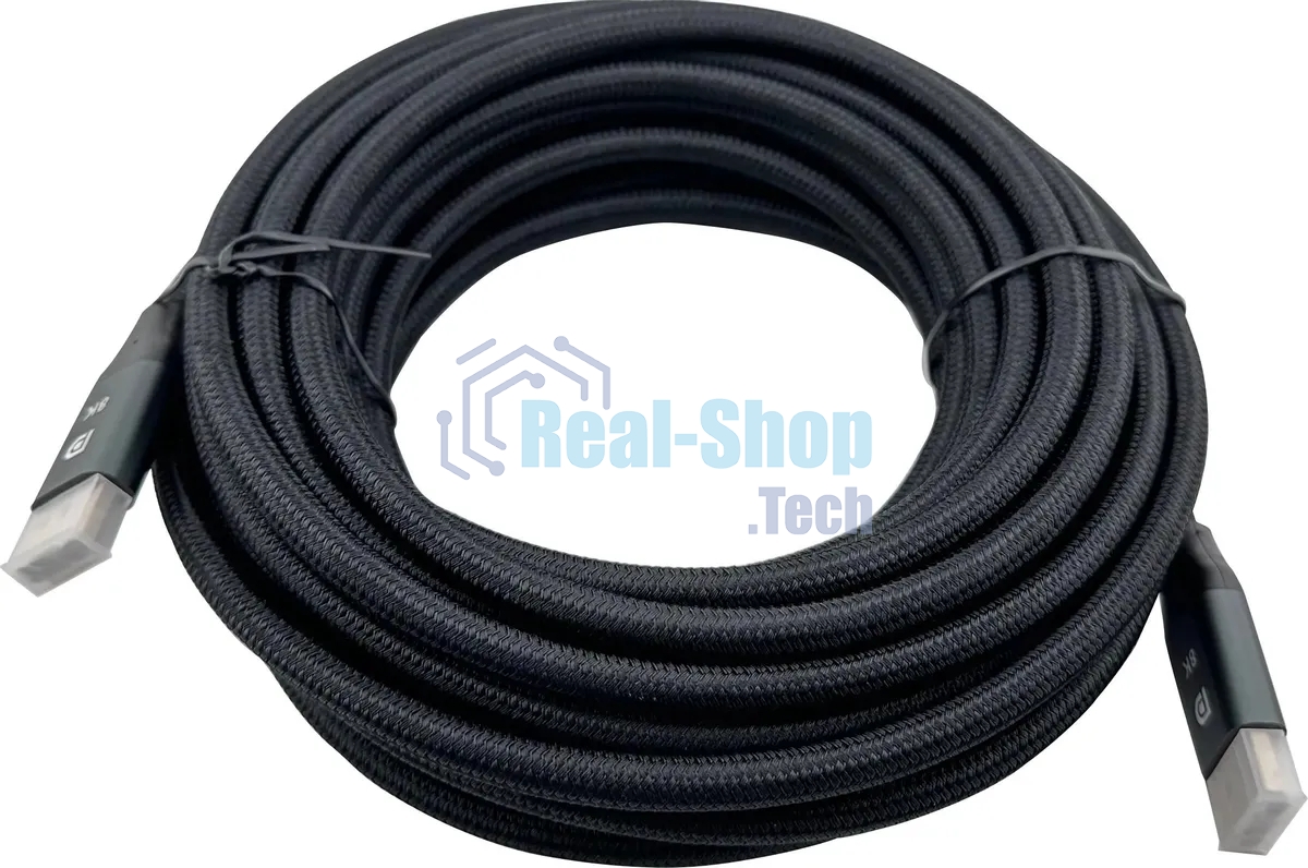 Кабель ver1.4 DisplayPort (m) DisplayPort (m) 10м черный