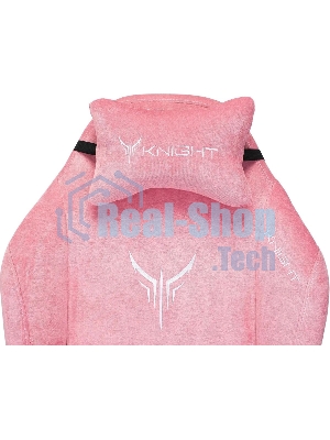Кресло Knight N1 Fabric розовый, велюр, 120 кг, механизм качания
