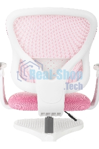 Кресло детское Бюрократ BUROKIDS 3 розовый Velvet 36, крестов. пластик