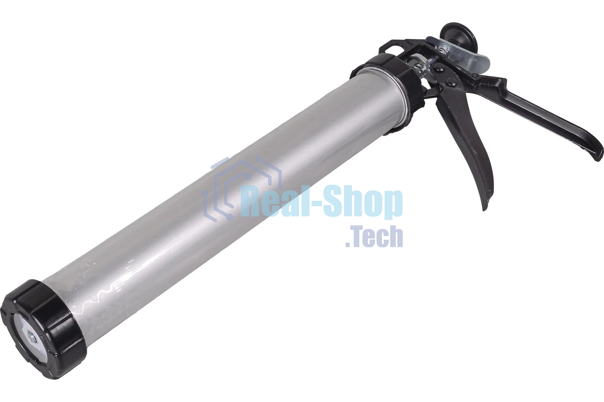 Пистолет для герметика алюминиевый закрытый Вихрь 600 мл