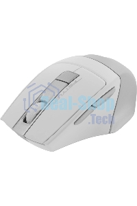 Мышь беспроводная A4Tech Fstyler FG35 серебристый/белый, 2000 dpi, радиоканал, USB, кнопки - 6