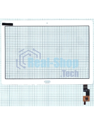 Сенсорное стекло (тачскрин) для Huawei MediaPad M3 Lite 10, белое