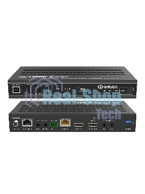 Удлинитель сигнала HDMI, USB Infobit iTrans E90U8K разрешение 8К/30, USB 2.0 до 90 метров, eARC