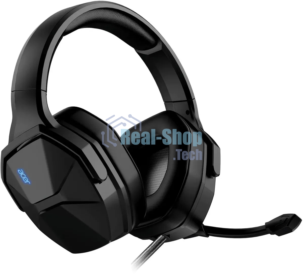 Гарнитура проводная с микрофоном Acer OHW312 черный 2м мониторные USB оголовье (ZL.HDSEE.007)