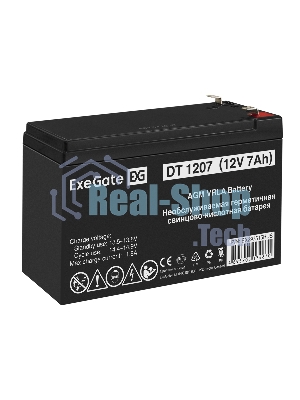 Аккумуляторная батарея ExeGate DT 1207 (12V 7Ah, клеммы F2)