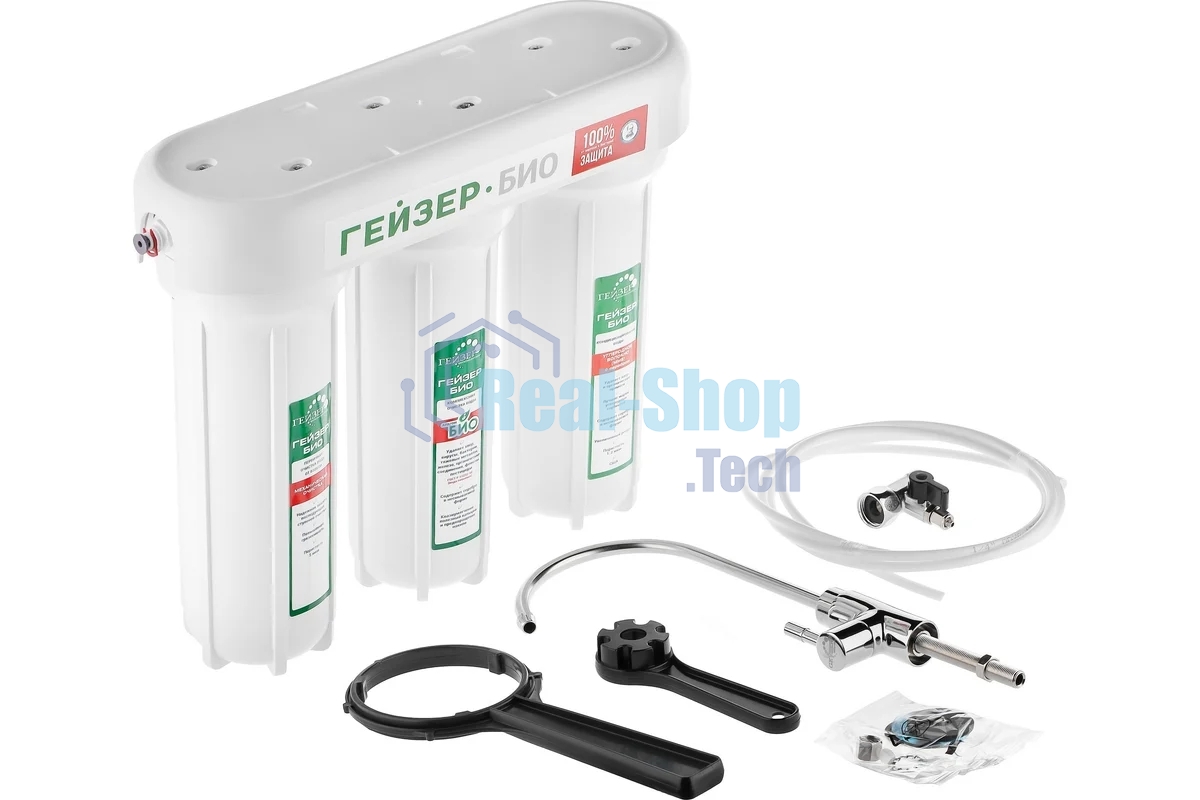 Проточный фильтр Гейзер 3 Био 321 (для жесткой воды)