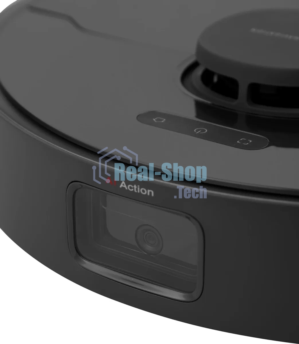 Робот-пылесос Dreame RLS6AD D10S Plus черный, 46 Вт, 5200 мА·ч Li-Ion, уборка сухая/влажная, пылесборник контейнер 0.4 л