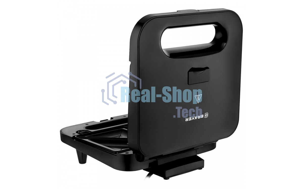 Сэндвичница BRAYER BR2202 3 в 1: сэндв, вафли, гриль, 750 Вт, съем.пласт 22,3x13,1 см, антиприг.пок
