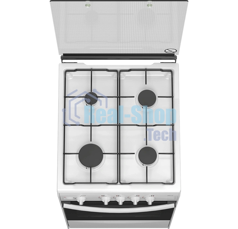 Плита газовая Darina 1B GM 341 107 W белый/черный, конфорок 4 шт, духовка 50 л, 50 см x 85 см x 56 см