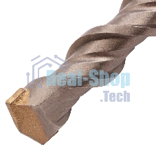 Бур по бетону Denzel двойная спираль, Cobalt W-tip, 22x460 мм, SDS PLUS