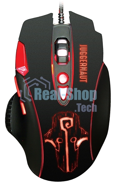 Мышь проводная Qumo PRO Series Juggernaut M84 черный, 6400 dpi, USB, кнопки - 8