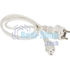 Шнур питания Lanmaster LAN-PP13/SH-1.5-WH C13-Schuko проводник.:3x0.75мм2 1.5м 220В 10А белый