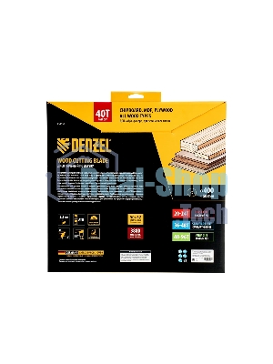 Пильный диск по дереву Denzel ф400 х 50 мм, 40 зубьев