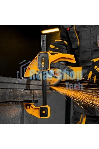 Струбцина Denzel F-образная, быстрозажимная, 150 х 80 мм, усиленный нейлоновый корпус