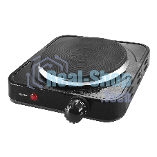 Плита настольная электрическая Centek CT-1506 черный, 1конф ЧУГУН 155мм, 1000Вт, индикатор работы