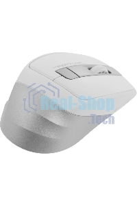 Мышь беспроводная A4Tech Fstyler FG35 серебристый/белый, 2000 dpi, радиоканал, USB, кнопки - 6
