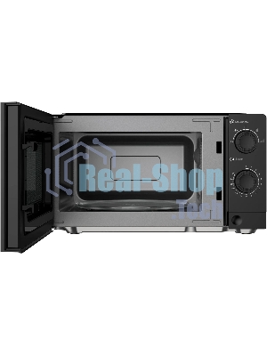 Микроволновая печь Oasis MW-70XB черный, 20 л, 700 Вт, переключатели - поворотный механизм