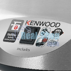 Мясорубка электрическая Kenwood MG510 серебристый, 1600 Вт, 2.0 кг/мин, реверс, защита от перегрузки, насадки - 6