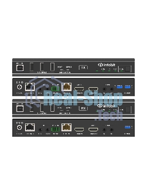 Удлинитель сигнала HDMI, USB Infobit iTrans E90U8K разрешение 8К/30, USB 2.0 до 90 метров, eARC