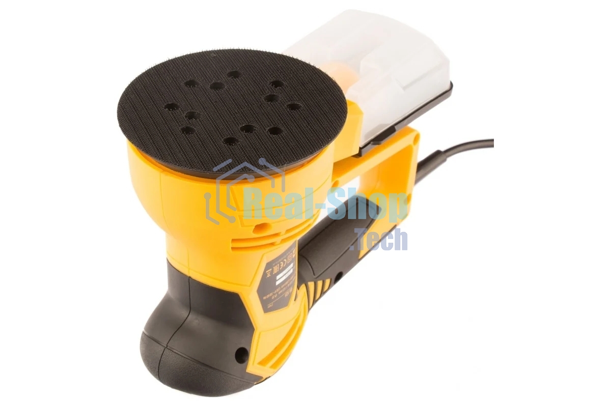 Эксцентриковая шлифовальная машина Denzel OS-125, 450 Вт, 6000-12000 об/мин