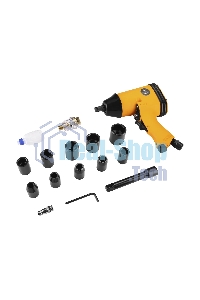 Гайковерт Deko DKPT01 SET 3 142л/мин красный/черный