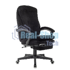 Кресло Бюрократ T-9950MSG-F/BLACK-PU черный, экокожа