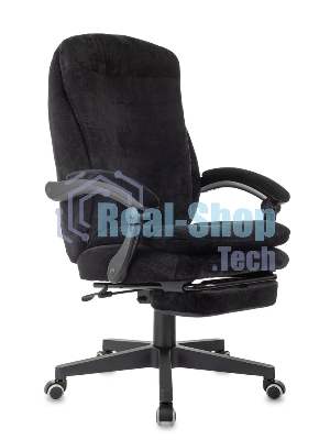 Кресло Бюрократ T-9950MSG-F/BLACK-PU черный, экокожа