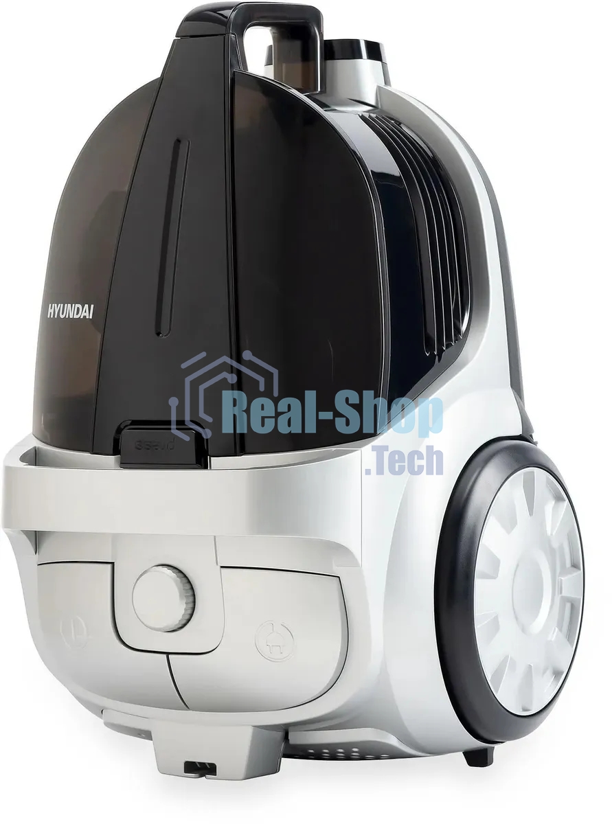 Пылесос Hyundai HYV-C2650 черный/серебристый, 380/2200 Вт, уборка сухая, пылесборник контейнер 3.5 л