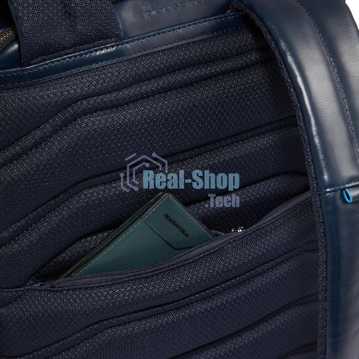 Рюкзак для ноутбука Piquadro Blue Square CA6592B2BM/BLU2, кожа, темно-синий