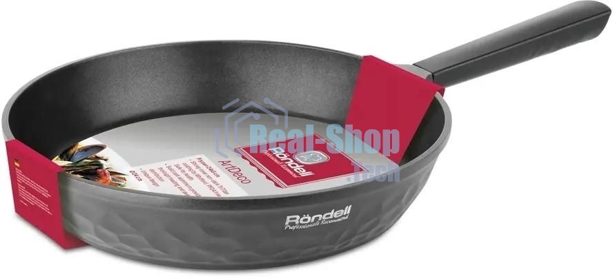 Сковорода Rondell ArtDeco RDA-1256, 24см, без крышки, черный