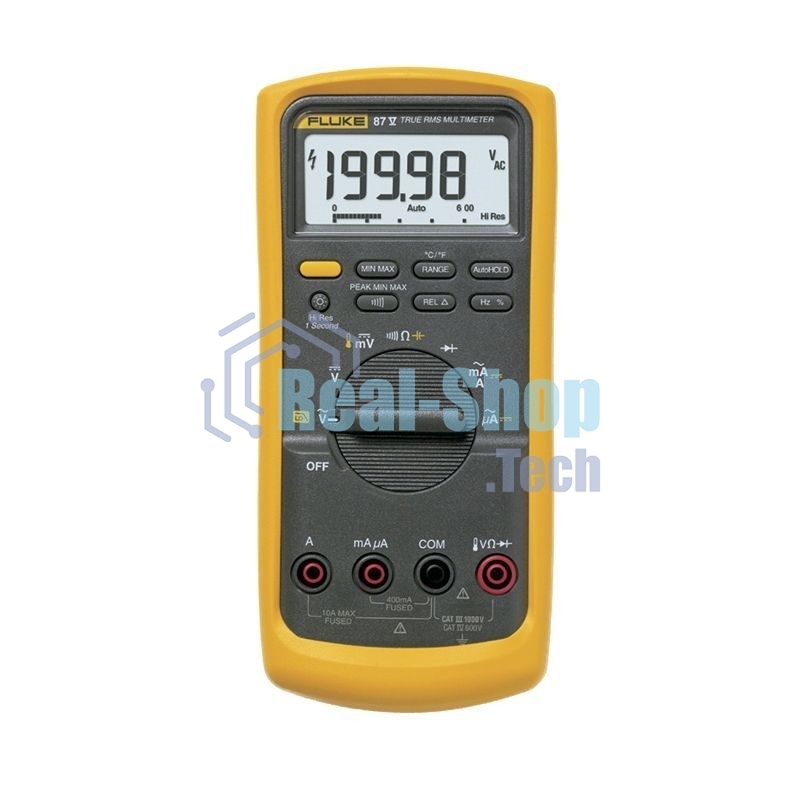 Мультиметр FLUKE 87v цифровая 1000мА желтый, черный 0,355кг