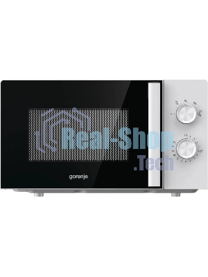 Микроволновая печь Gorenje MO17E1WH белый, 17 л, 700 Вт, переключатели - поворотный механизм