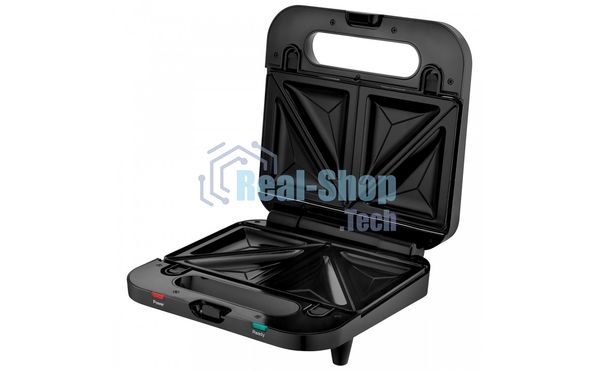 Сэндвичница BRAYER BR2202 3 в 1: сэндв, вафли, гриль, 750 Вт, съем.пласт 22,3x13,1 см, антиприг.пок