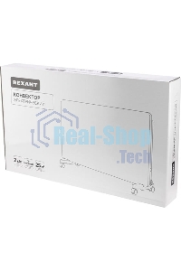 Конвектор Rexant 60-0097, белый, 1500 Вт, 20 м2, механический термостат