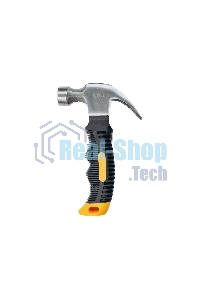 Молоток-гвоздодер укороченный Deli DL441008 250 гр, 160 мм, фиберглассовая рукоять