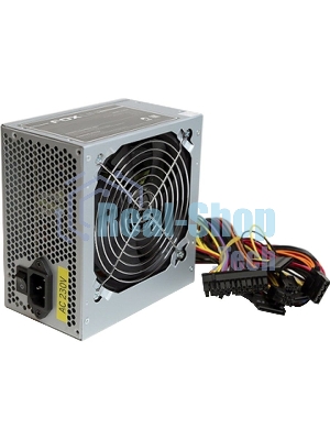 Блок питания Foxline FL550S 550W ATX PSU, 120FAN, 24 pin, 4 + 4 Pin (12V), 5*SATA, 2*4 pin molex, 1*FDD, 1*PCI-e(6 + 2 pin)