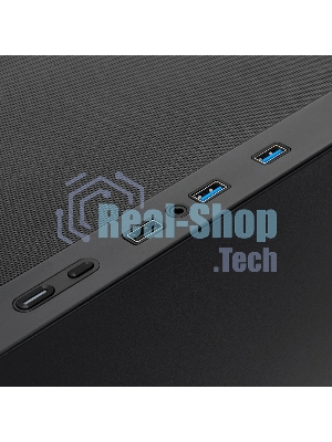 Компьютерный корпус без блока питания HSPD M320, Mesh Mini-tower, черный, slide TG, 0.45 SPCC, 2x140мм ARGb+1x120мм ARGb mATX, mITX 160/340/184мм 2x2.5