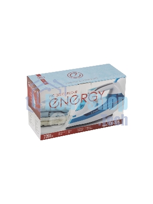 Утюг Energy EN-338 голубой/белый, 2200 Вт, 20 г/мин, 300 мл