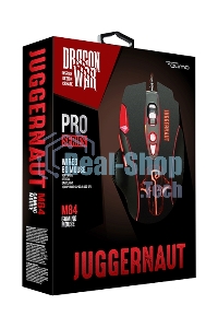 Мышь проводная Qumo PRO Series Juggernaut M84 черный, 6400 dpi, USB, кнопки - 8