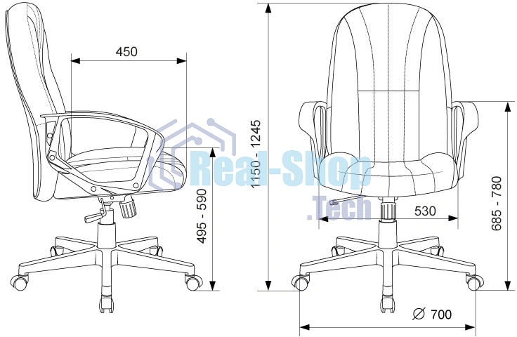 Кресло руководителя Бюрократ T-898/3С11BL черный 3С11