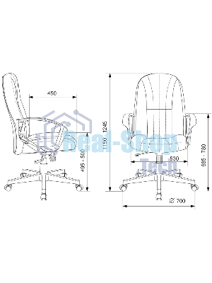 Кресло Бюрократ T-898/3С11BL 3С11 черный