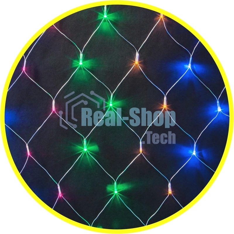 Гирлянда Navigator NGF-N01-156RGbY-12-1.5x1.5m-230-TR-IP20