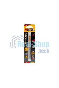 Сверло спиральное по металлу Denzel 7,5 x 109мм, Р6М5, Golden Tip